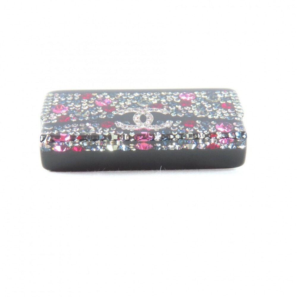 CHANEL Authentic Black Logo Brooch - Picture 4 of 8